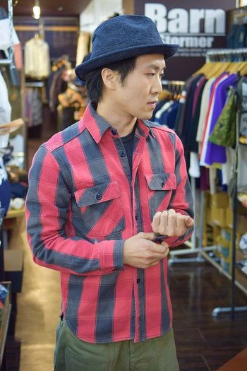かすれ具合がたまらない ジェラード ネルシャツ2色目入荷