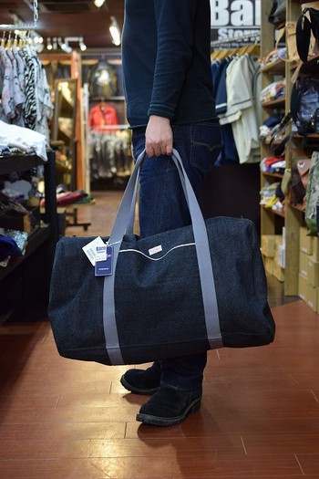 フラットへッド BOSTON BAG L BLACKDENIM F-BA-301L