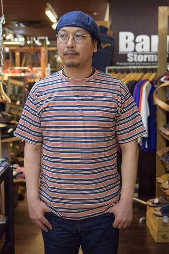 クッシュマン　リサイクルコットンボーダーTシャツ　ご紹介