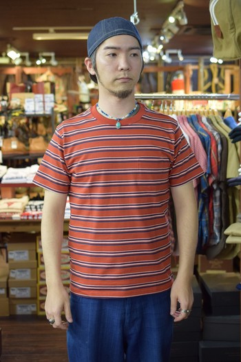 リアルマッコイズ　SCHOOL BOY STRIPE TEE　MC18017　