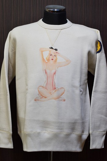 REAL McCOYS MV1947 Vargas Girl SWEATSHIRT