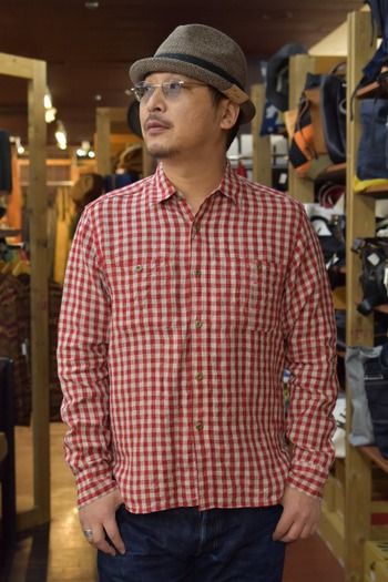 ジェラード　Railroader Shirt (レイルローダーシャツ)　RED&GREEN