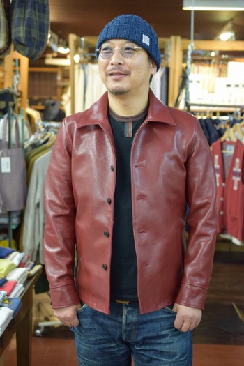 Y`2レザー　別注 CAR COAT サンプル出来上がり