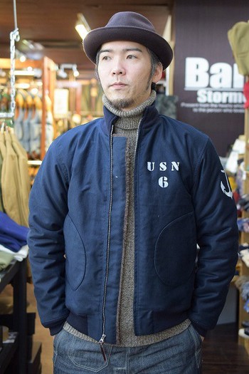 クッシュマン　U.S.N. DECK ZIP JACKET