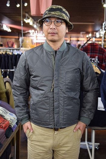 リアルマッコイズ　CWU 9/P ライニングジャケット　セージグリーン