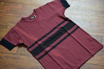 ダッパーズ　変則ボーダーTシャツ