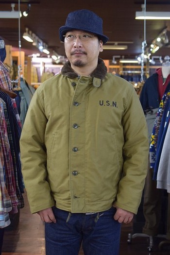 リアルマッコイズ　TYPE N-1 DECK JACKET KHAKI デッキジャケット