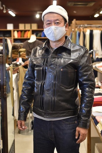 Y`2レザー　別注大戦モデル　ANILINE HORSE Type1st WWⅡ 　経年変化