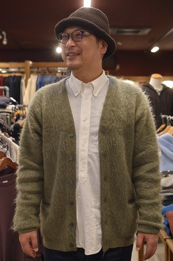 リアルマッコイズ　MC19103 JM MOHAIR CARDIGAN