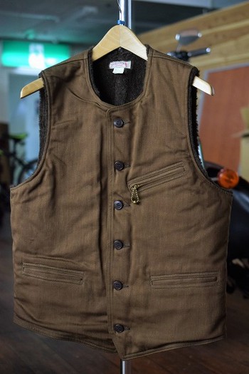 リアルマッコイズ　MOLESKIN WORK VEST　MJ17134