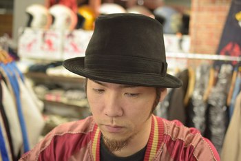 Ｙ２レザー ヌバックレザーハット 着用イメージ