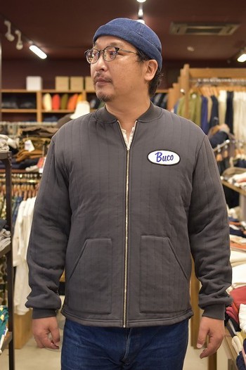 リアルマッコイズ　BUCO F/Z NYLON QUILTED SWEATSHIRT　入荷です