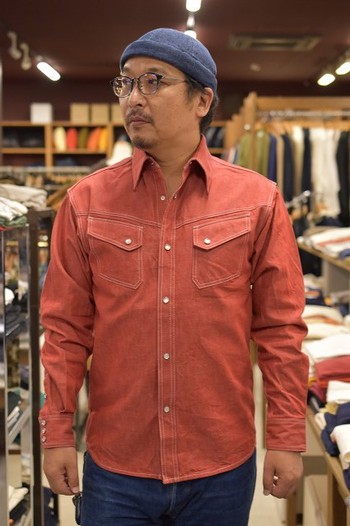 クッシュマン　25563 11oz DENIM WESTERN SHIRTS