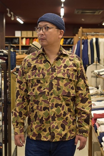 リアルマッコイズ　MJ21013 BEO GAM CAMOUFLAGE SHIRT　