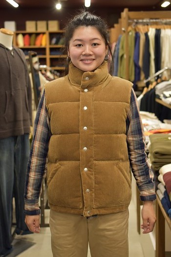 リアルマッコイズ　CORDUROY DOWN VEST 　入荷です