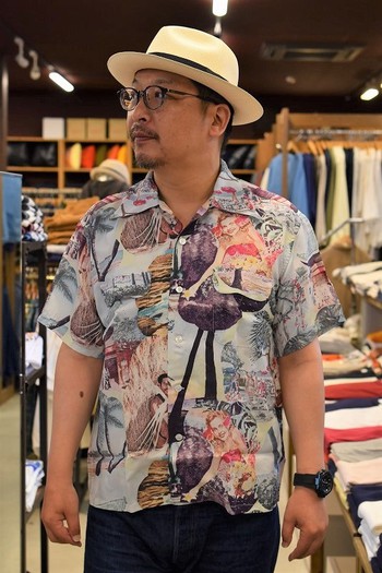 サンサーフ　アロハシャツ　KAIKAMAHINE　SS38678　入荷です