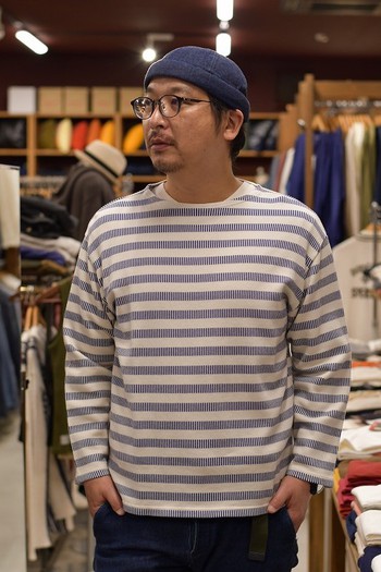 コリンボ　ZW-0409 MORBIHAN BAY STRIPED BOAT NECK　ご紹介