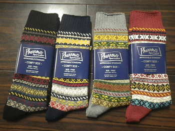 フェローズ　COMFY SOX　入荷