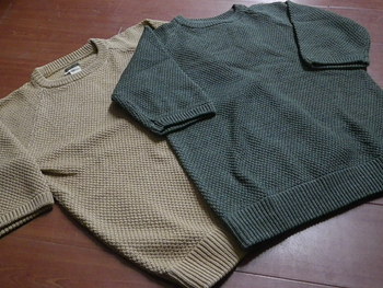 コリンボ　コットンセーター　入荷