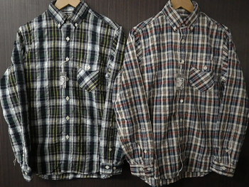 コリンボ　チェックボタンダウンシャツ入荷