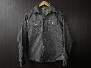 デラックスウエア　ヒッコリーネルシャツ　XSサイズ入荷