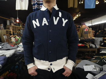 クッシュマン　SWEAT NAVY JACKET