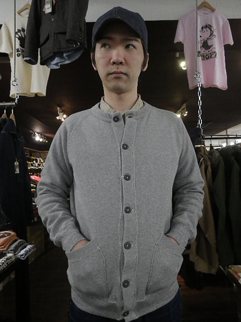 コリンボ　スウェットカーディガン　入荷