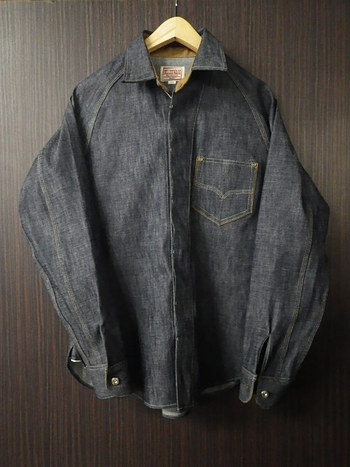 デラックスウエア　40ｓDENIM SHIRT 欠品サイズ入荷
