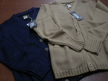 コリンボ　Cotton Knit Cardigan　入荷