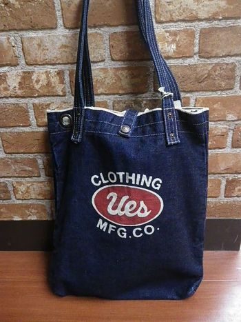 UES　デニムダブルバッグ　再入荷