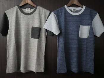 フェローズ　スラブボーダー杢Tシャツ　P2PT1