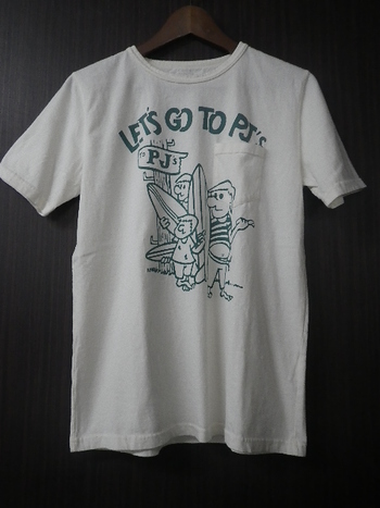 イエロー  プリントポケットTシャツご紹介