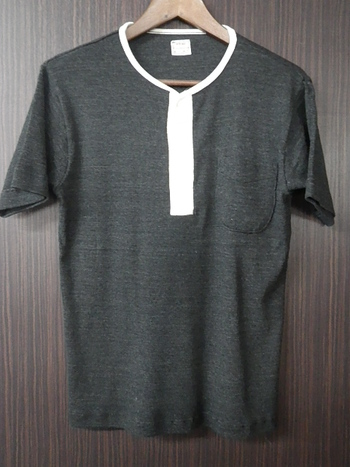 クッシュマン　テレコポケ付きヘンリーTシャツ