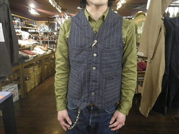 シュガーケーン　ワークベスト入荷