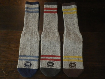 ウエス　杢ソックス　入荷