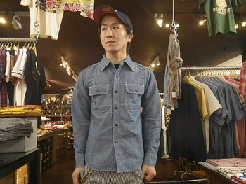 フェローズ　定番シャンブレーシャツ　入荷
