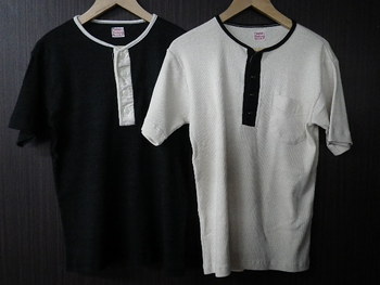 クッシュマン　ヘンリーネックTシャツ　再入荷
