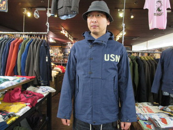 トイズマッコイ NAVY HOODED PARKA FRONT HOOK