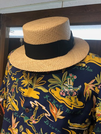 オルゲイユ　OR-7078 Panama Boater Hat