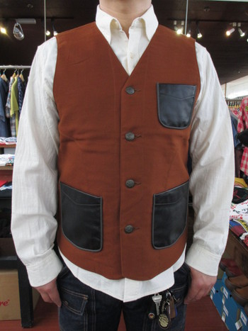 ダリーズ　メンダースベスト　20s Operate Vest :MAHOGANY