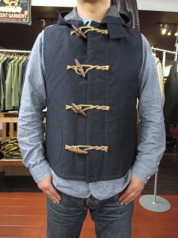 ジェラード　”COMBAT TOGS” ダッフルベスト　ネイビー在庫ございます