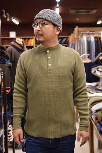 アイアンハート　ヘンリーネックサーマルTシャツ　新色入荷です