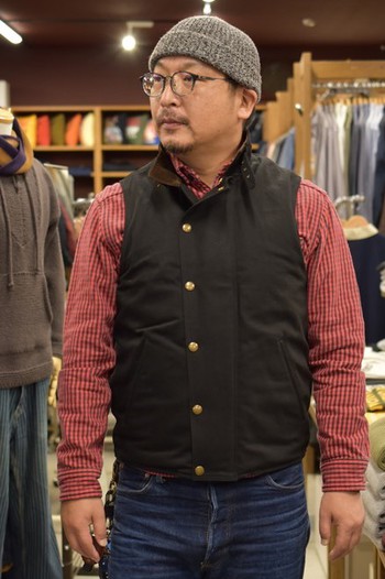 アディクトクローズ　ACV-V01KT COTTON ULSTER VEST　ご紹介