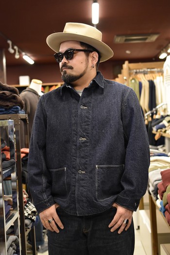 コリンボ S.R.Garrison Denim Work Coat