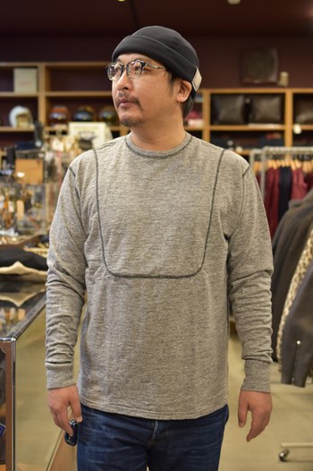 ループ＆ウェフト HEATHER SLUB COTTON BIB  CREWNECK ご紹介
