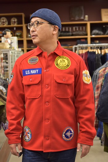 俺も着る SOUVENIR WOOL SHIRT / U.S. NAVY !!