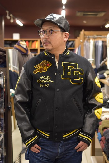 リアルマッコイズ WOOL VARSITY JACKET EVERETT CHIEFS　2021年新作スタジャン