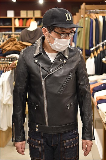 アディクトクローズ AD-03 SHEEPSKIN BRITISH ASYMMETRY JACKET