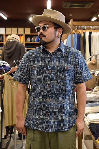 STUDIO D’ARTISAN NORAGI SASHIKO 半袖シャツ