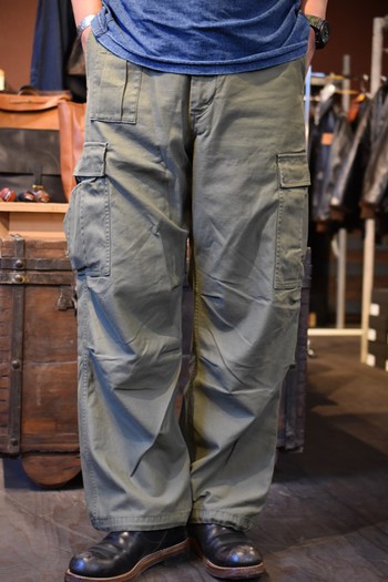 ナイジェルケーボン　ARMY CARGO PANT DARK GREEN BACK SATIN 　入荷です
